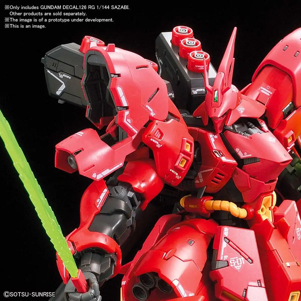 BANDAI Gundam Decal No.126 For Rg 1/144 Sazabi