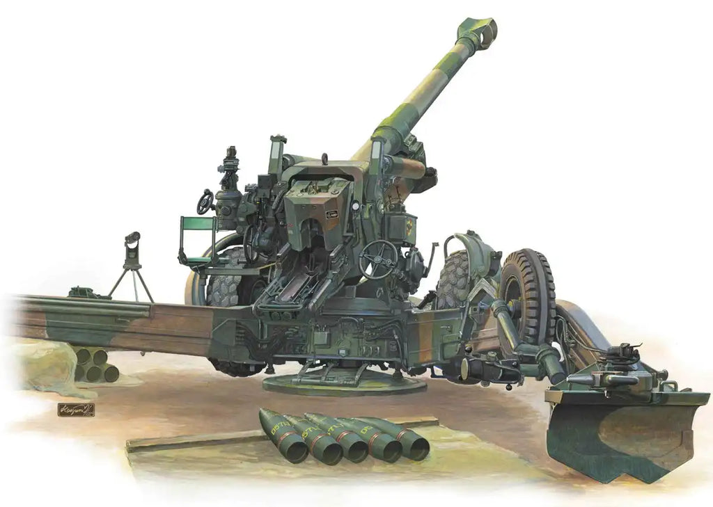 Hobby Japan 1/35 FH-70 GSDF 155mm Grenade Gun Model