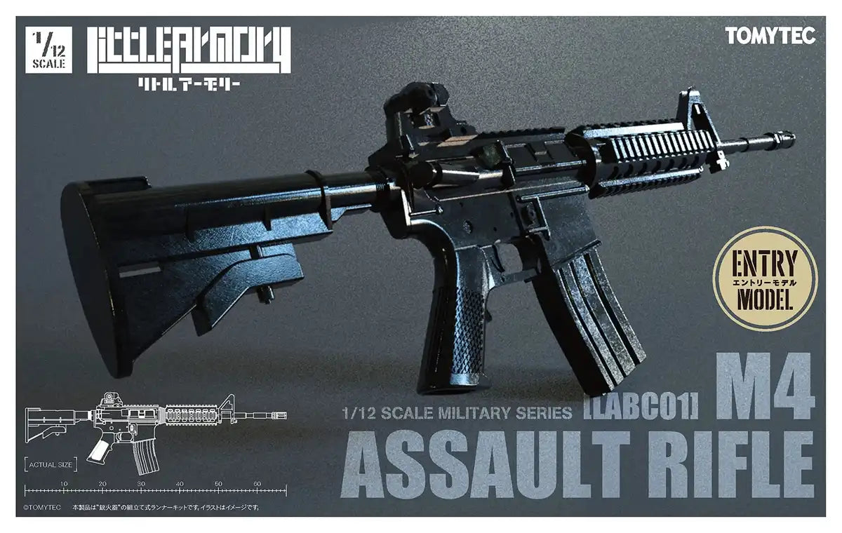 TOMYTEC Military Series 1/12 Little Armory Labc01 M4 Assault Rifle Plastic Model