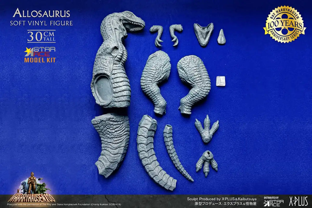 Star Ace Toys Allosaurus Non-Scale Unpainted Assembly Soft Vinyl Kit