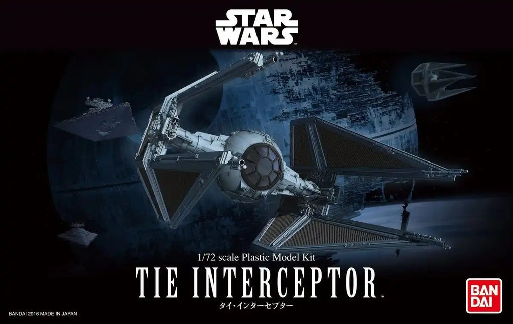 Bandai 1/72 Tie Interceptor Plastic Model Kit Star Wars Episode 6