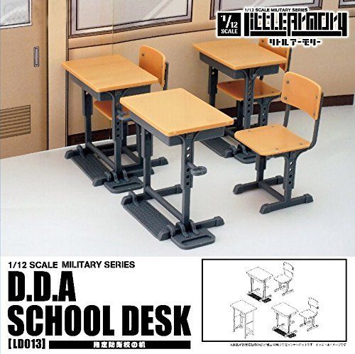 1/12 Little Armory Ld013 Designated Defense School's Desk Plastic Model