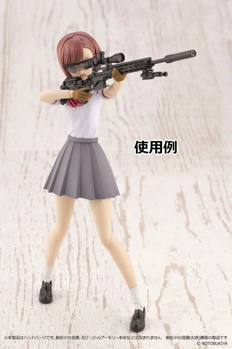 TOMYTEC Military Series 1/12 Little Armory Laop09 Sousai Shojo Teien Tactical Glove Tan Plastic Model