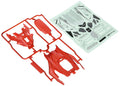 TAMIYA Mini 4Wd 95407 Jr Dcr-01 Body Set Clear Red
