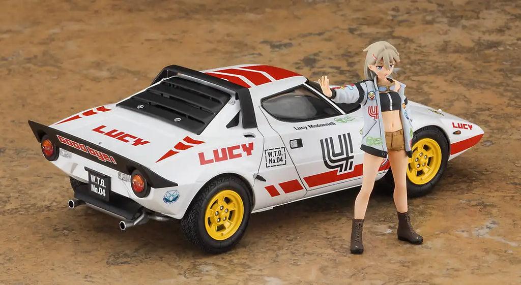 Hasegawa 1/24 Wild Egg Girls No.04 Lancia Stratos Lucy Mcdonnell W / Figure Plastic Model Sp528
