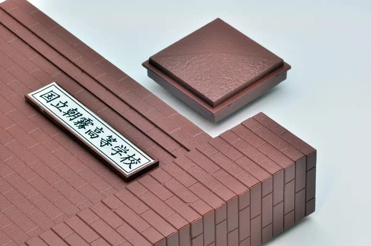TOMYTEC Ld034 Military Series 1/12 Little Armory Designated Defense School Gate Brick Type Plastic Model