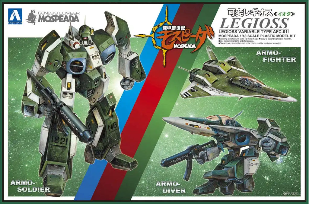 AOSHIMA 55533 Genesis Climber Mospeada Variable Legioss Iota 1/48 Scale Kit