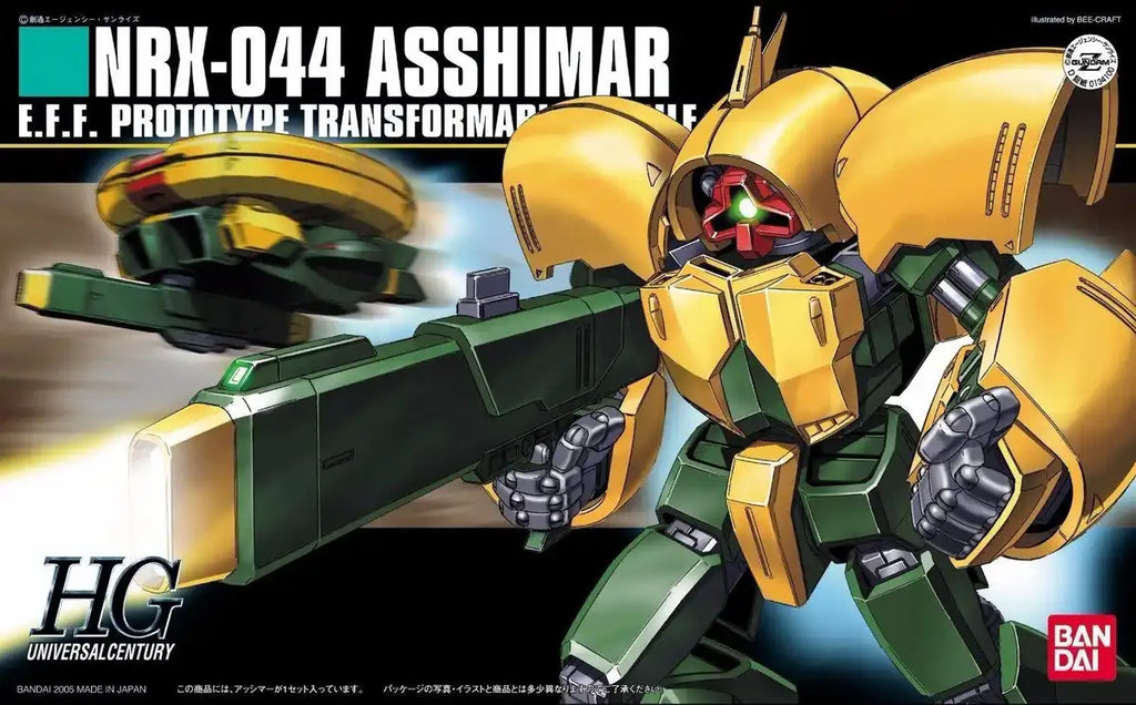 Bandai Hguc 1/144 Nrx-044 Asshimar Plastic Model Kit Mobile Suit Z Gundam Japan