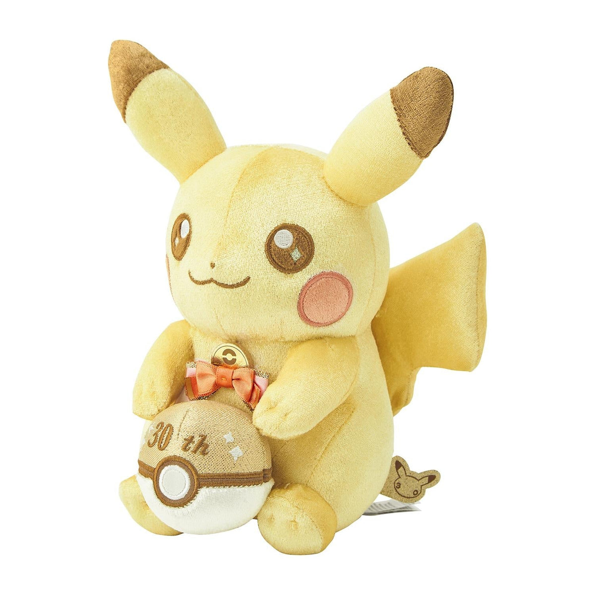 Pokemon Center Pika Pika Shiny! Pikachu 30th Anniversary Plush Toy