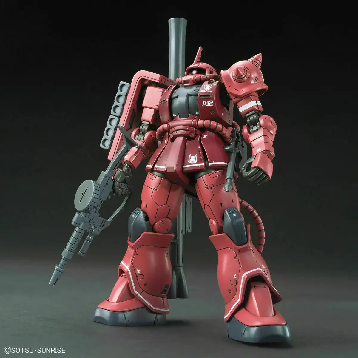 Bandai Hg 1/144 Ms-06s Zaku Ii Red Comet Ver Plastic Model Kit Gundam The Origin
