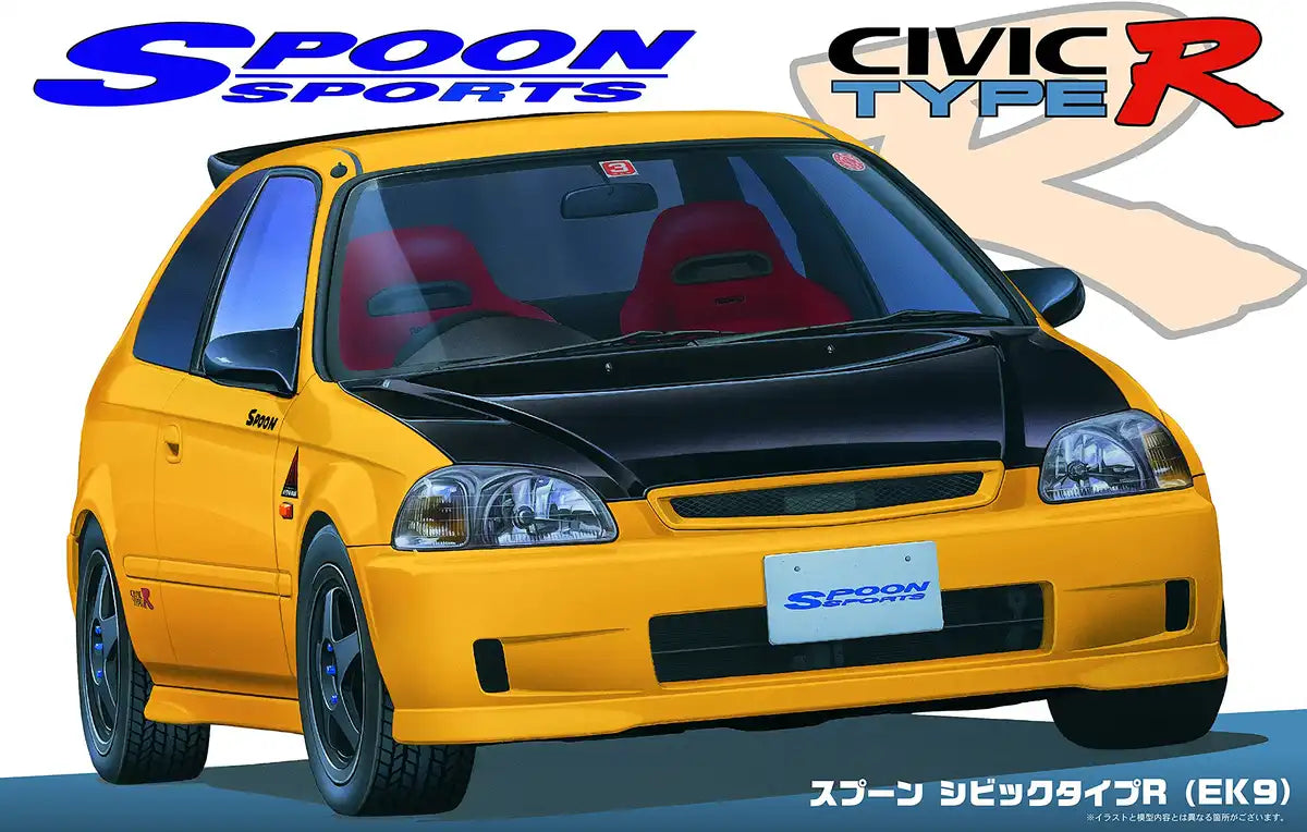 Fujimi Inch Up 1/24 No. 280 Spoon Civic Type R Ek9 Japanese Scale Car Model Kit