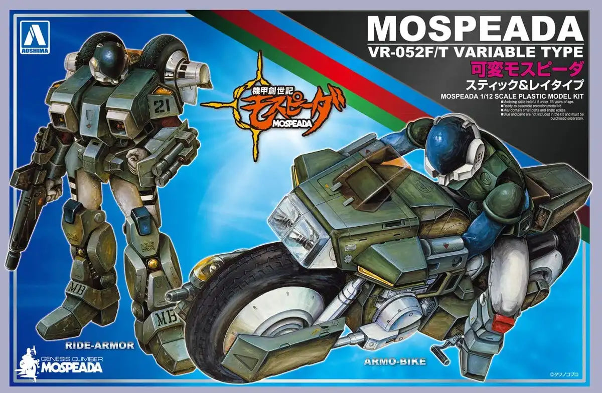 AOSHIMA 54468 Genesis Climber Mospeada Variable Mospeada Stig & Ray 1/12 Scale Kit