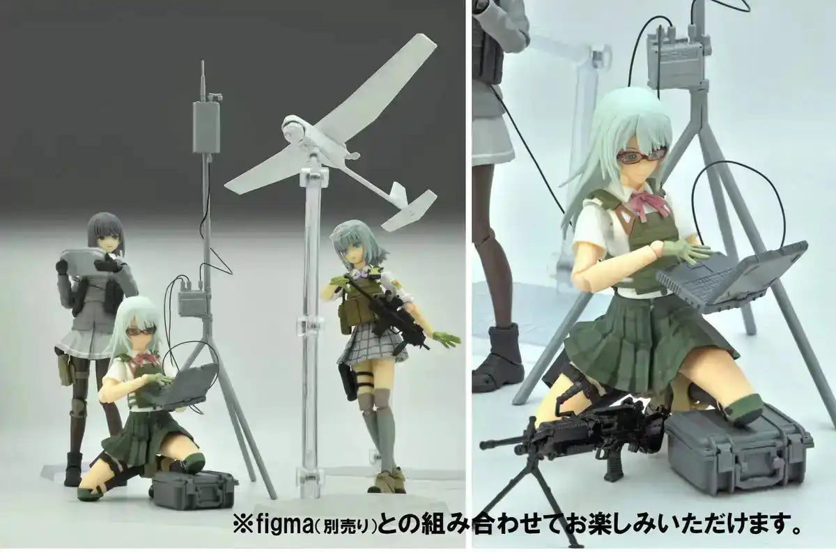 TOMYTEC Military Series 1/12 Little Armory Uav Rq-11 Raven & Equipment Set Plastic Model
