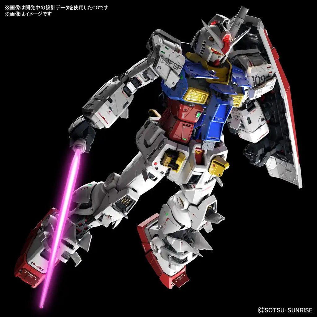 Pg Unleashed Mobile Suit Gundam Rx-78-2 Gundam 1/60 Scale Color Coded Plastic Model
