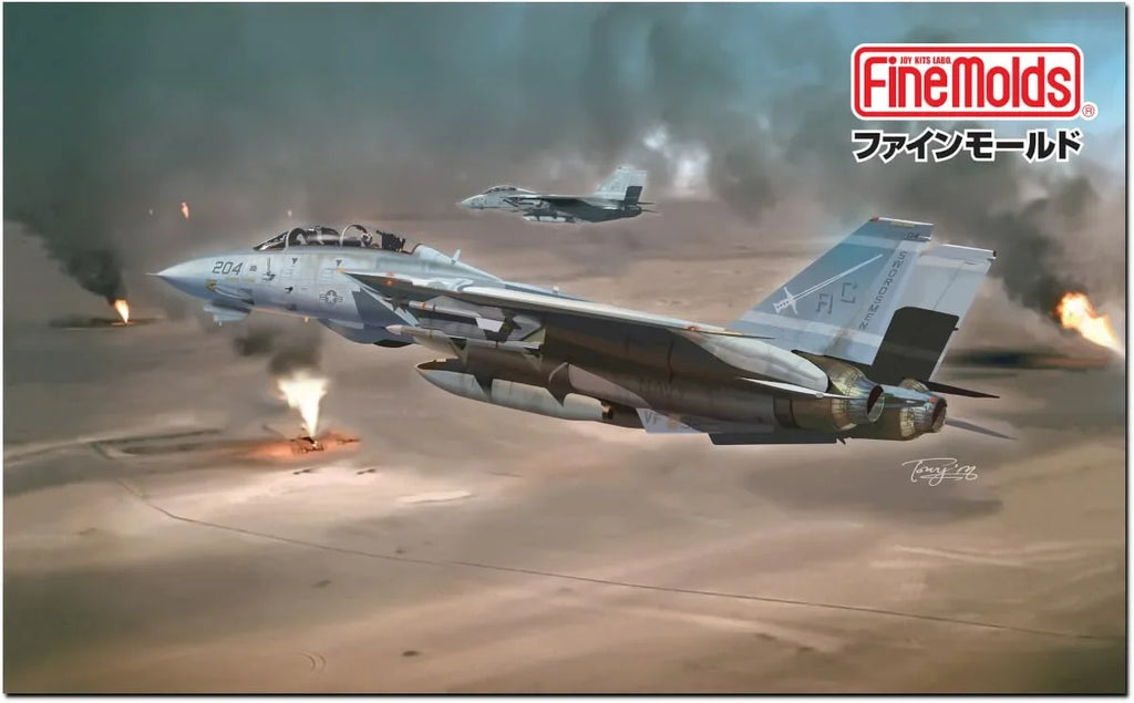 Fine Molds 1/72 F-14A Tomcat Gulf War Aircraft Model Fp53 -