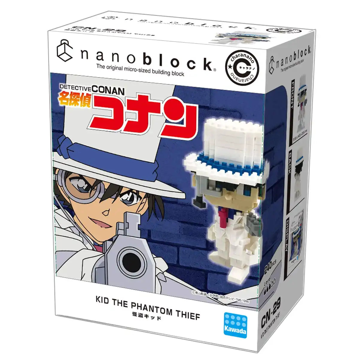 KAWADA Nanoblock Charanano Kid The Phantom Thief From Detective Conan Case Closed