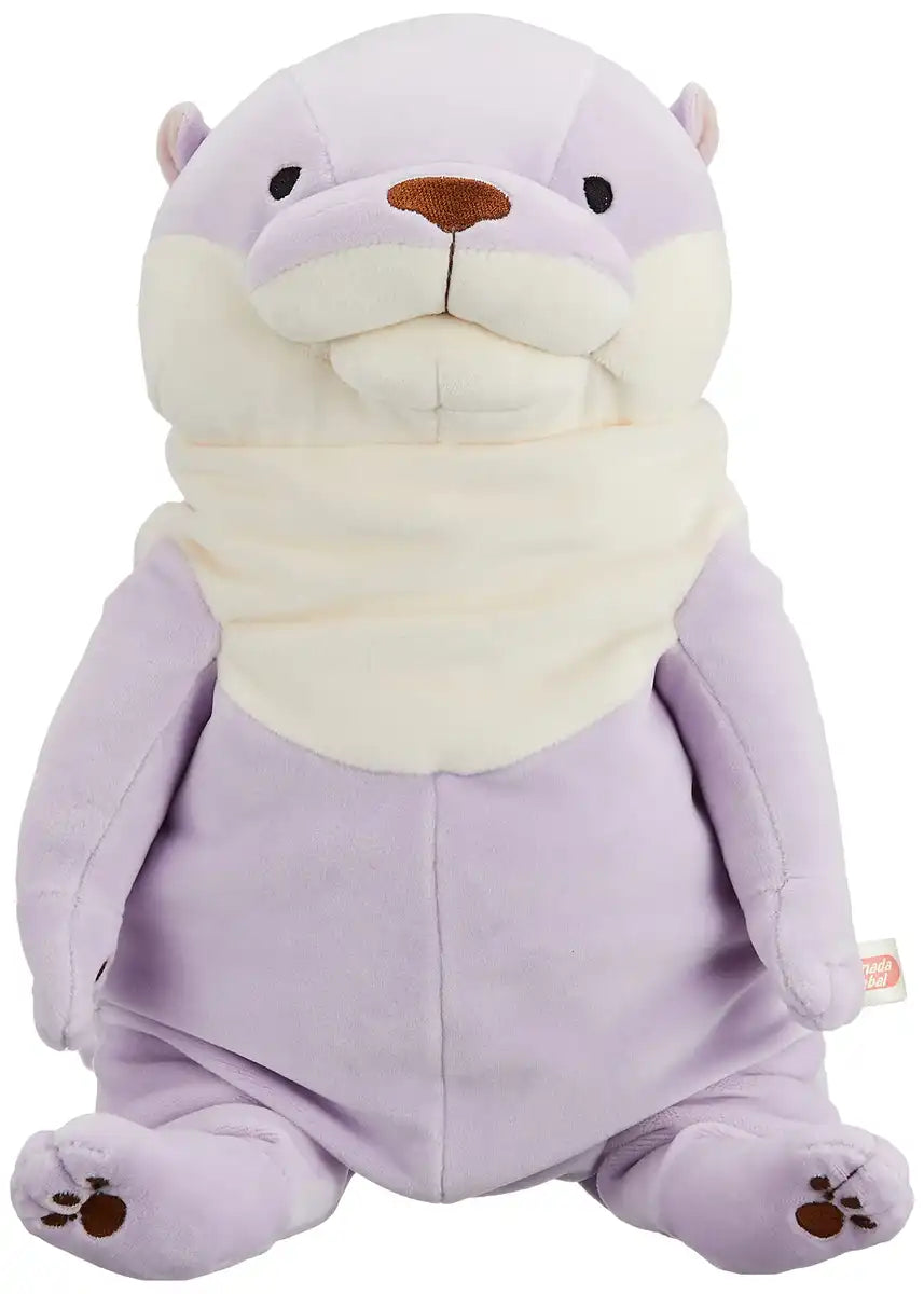 Shinada Global Mochi Otter Pastel Lavender Large Plush Toy 22x22x30cm