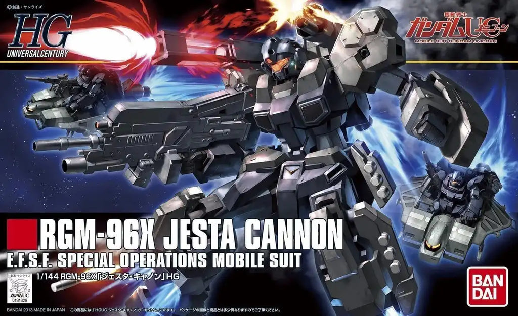 Bandai Hguc 1/144 Rgm-96x Jesta Cannon Plastic Model Kit Gundam Uc