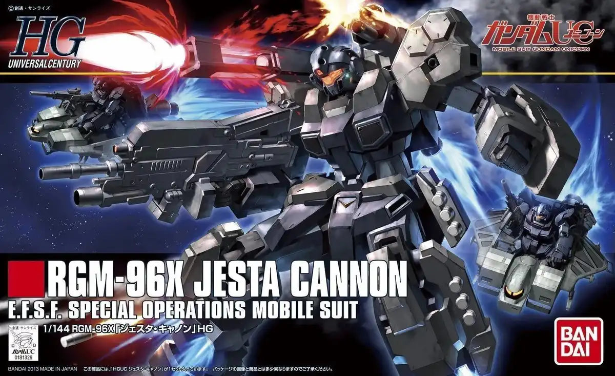 Bandai Hguc 1/144 Rgm-96x Jesta Cannon Plastic Model Kit Gundam Uc