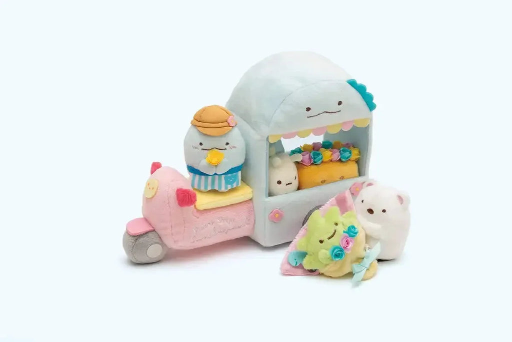 SAN-X Sumikko Gurashi Scene Plush Toy "Flower Wagon"
