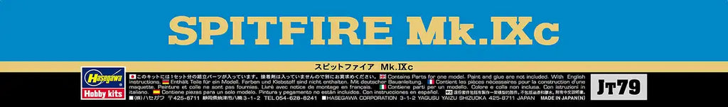 HASEGAWA Jt79 Spitfire Mk.Ix C 1/48 Scale Kit