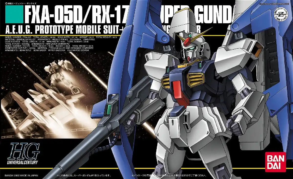 HGUC 1/144 Bandai Spirits Fxa-05D+Rx-178 Super Gundam