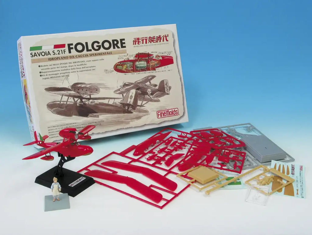 FINE MOLDS Fj4 Savoia S.21F Folgore Seaplane Porco Rosso Crimson Pig 1/72 Scale Kit