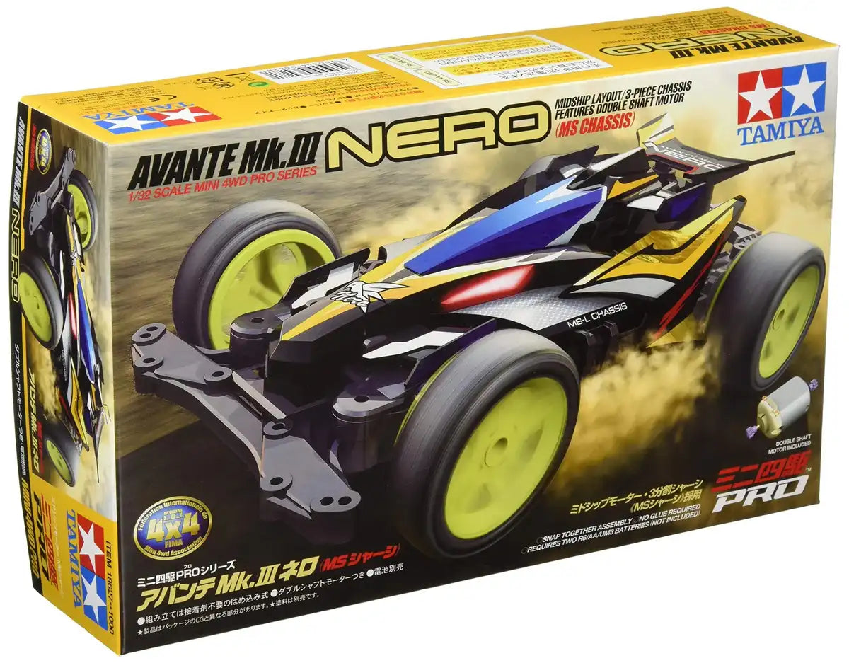 TAMIYA 18627 Mini 4Wd 1/32 Avante Mk.Iii Nero Ms Chassis