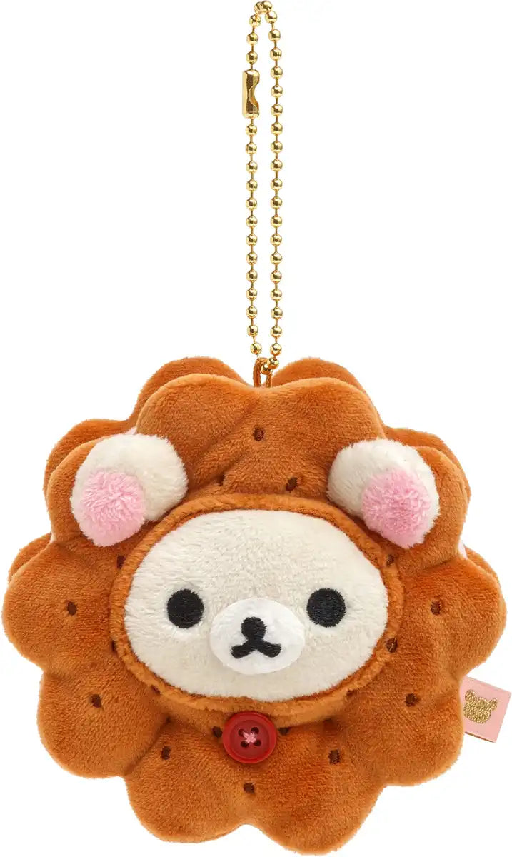 SAN-X Korilakkuma Retro Sweets Series Keychain Plush Butter Sandwich