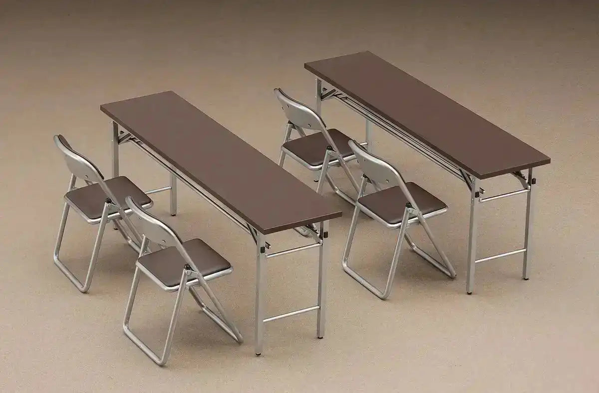 HASEGAWA - 1/12 Meeting Room Desk & Chair Plastic Model