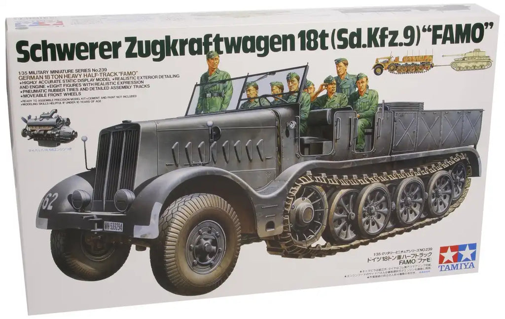 TAMIYA 35239 German 18Ton Heavy Half-Track Famo 1/35 Scale Kit