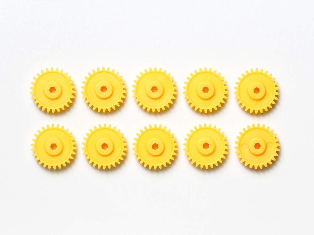 TAMIYA Ao-1041 Mini 4Wd G-18 Gear Yellow 10 Pcs. 10312