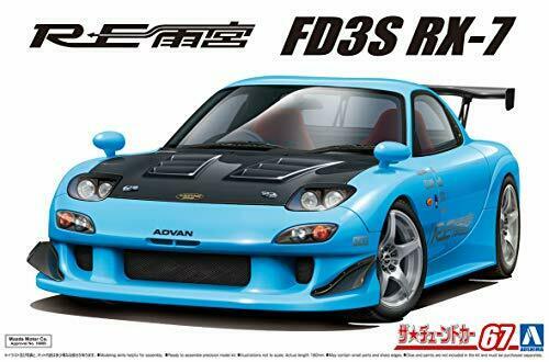 Aoshima 1/24 Mazda Re Amemiya Fd3s Rx-7 1999 Plastic Model Kit