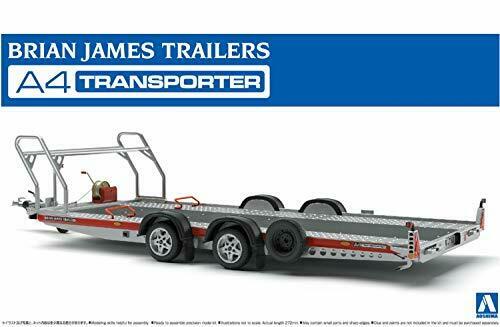 Aoshima 1/24scale Brian James Trailers A4 Transporter Plastic Model Kit