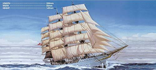 Aoshima 1/350 Scale Sailing Ship Danmark Plastic Model Kit
