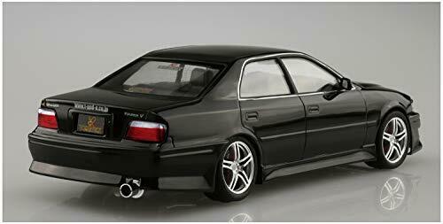 Aoshima 1/24 Scale Toyota Black VERTEX JZX100 Chaser Tourer V 1998 Plastic Model