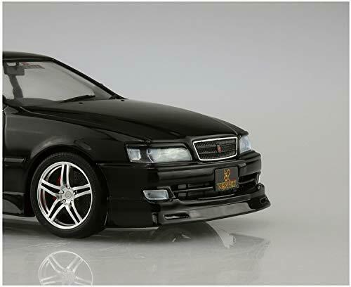 Aoshima 1/24 Scale Toyota Black VERTEX JZX100 Chaser Tourer V 1998 Plastic Model