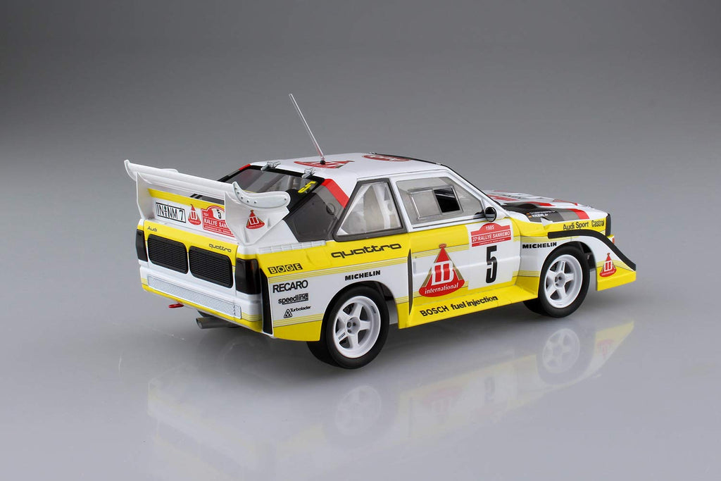 AOSHIMA 03982 Audi Sport Quattro S1 E2 '86 Monte Carlo Rally Ver. 1/24 Scale Kit