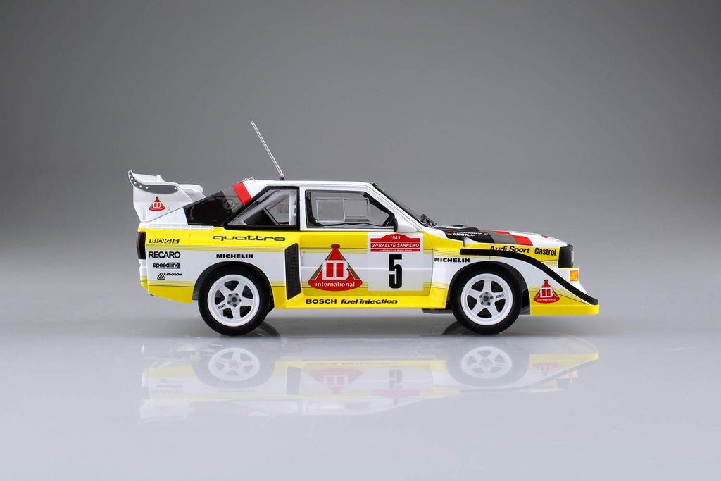 AOSHIMA 03982 Audi Sport Quattro S1 E2 '86 Monte Carlo Rally Ver. 1/24 Scale Kit