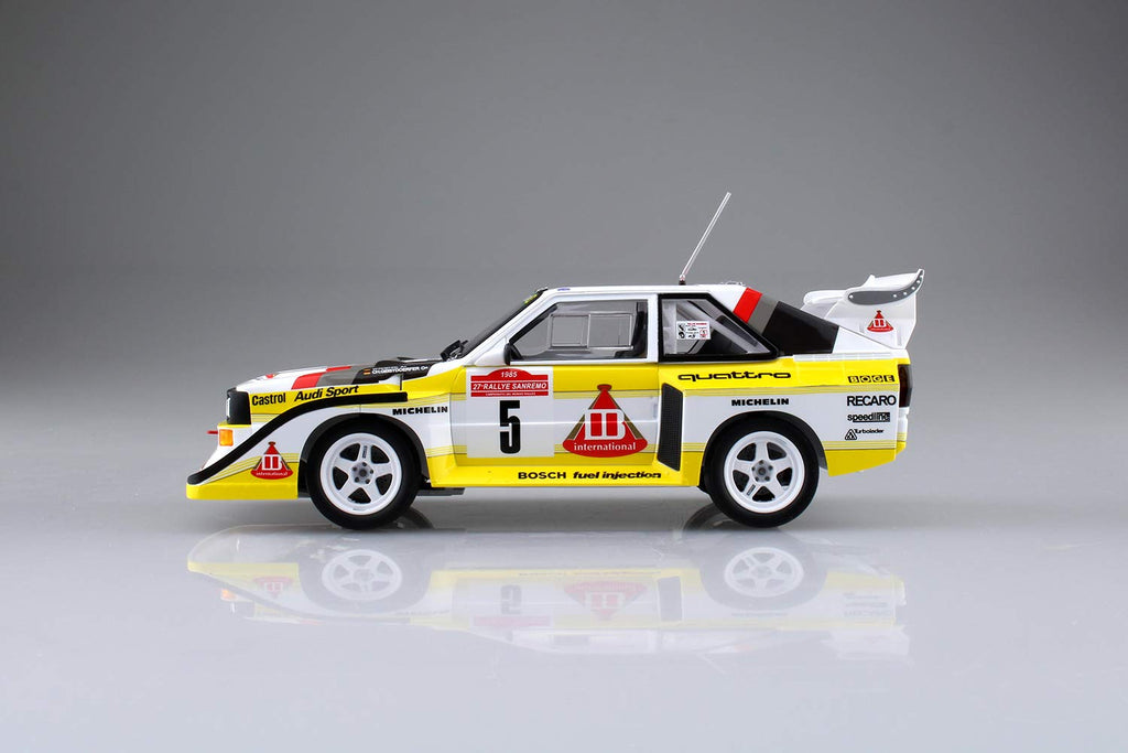 AOSHIMA 03982 Audi Sport Quattro S1 E2 '86 Monte Carlo Rally Ver. 1/24 Scale Kit