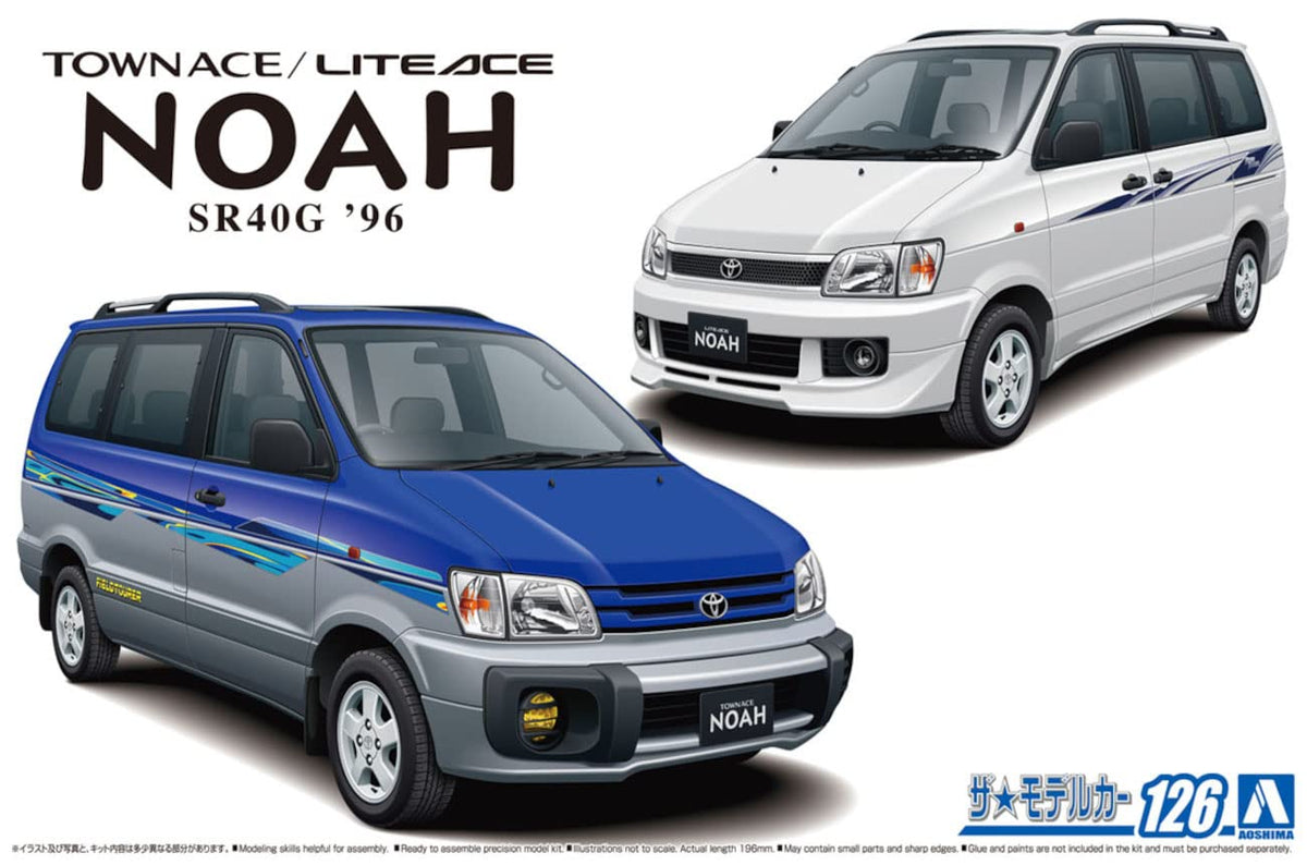 AOSHIMA The Model Car 1/24 Toyota Sr40G Townace / Liteace Noah Plastic Model