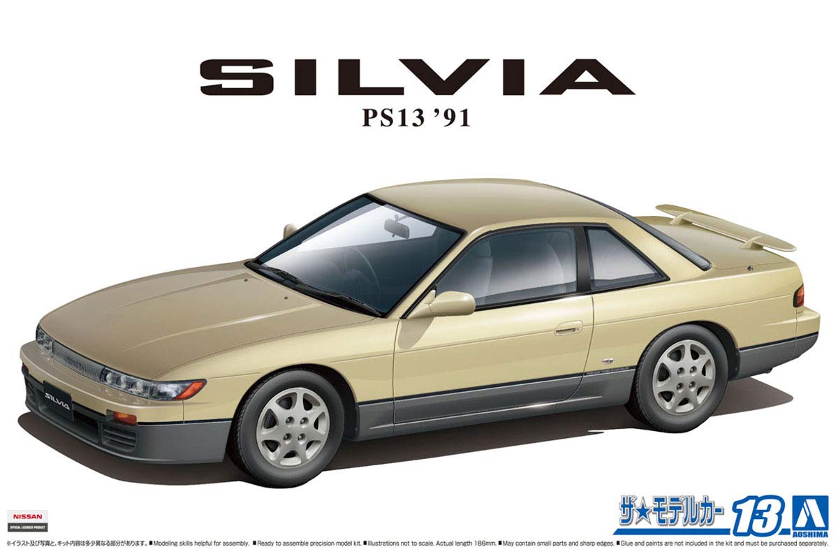 AOSHIMA The Model Car 1/24 Nissan Ps13 Silvia K'S Diamond Selection Package '91 Plastic Model