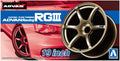 AOSHIMA Tuned Parts 1/24 Advan Racing Rg3 19Inch Tire & Wheel Set