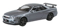 AOSHIMA The Snap Kit No.11-E 1/32 Nissan R34 Skyline Gt-R Nur Sparkling Silver Plastic Model