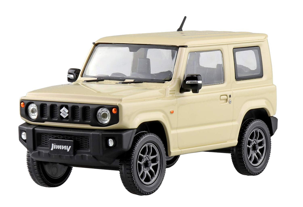 AOSHIMA 57797 08-D Suzuki Jimny Chiffon Ivory Metallic 1/32 Scale Pre-Painted Snap-Fit Kit
