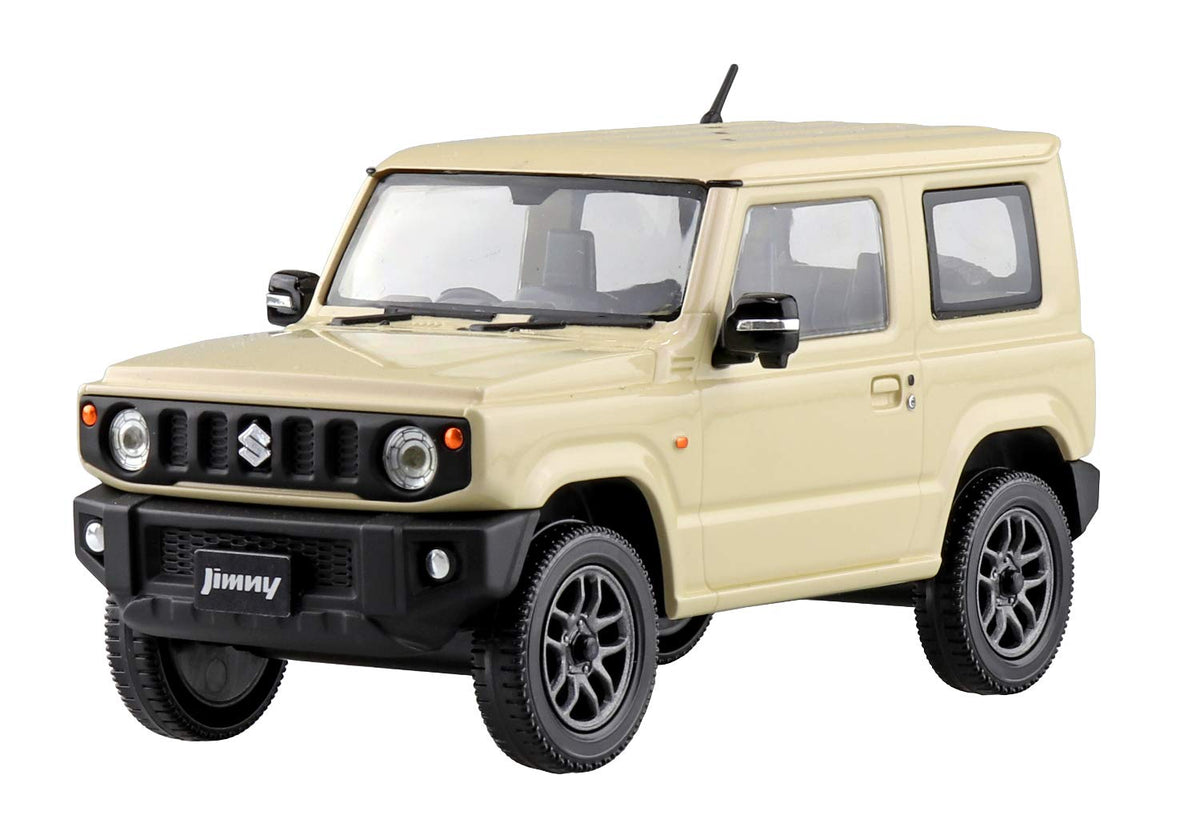 AOSHIMA 57797 08-D Suzuki Jimny Chiffon Ivory Metallic 1/32 Scale Pre-Painted Snap-Fit Kit