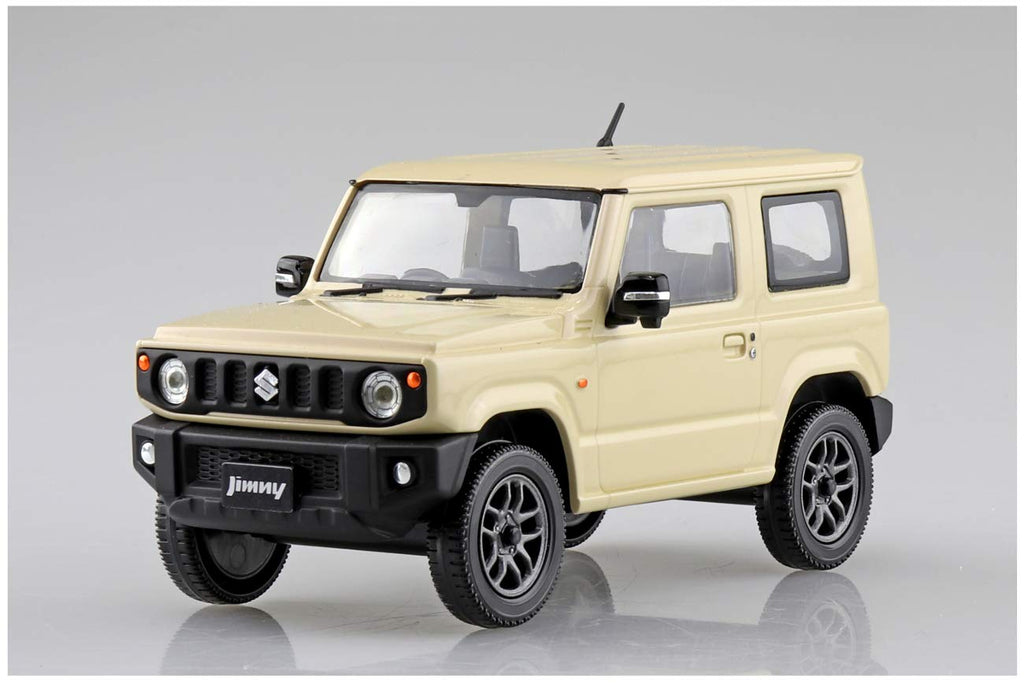AOSHIMA 57797 08-D Suzuki Jimny Chiffon Ivory Metallic 1/32 Scale Pre-Painted Snap-Fit Kit