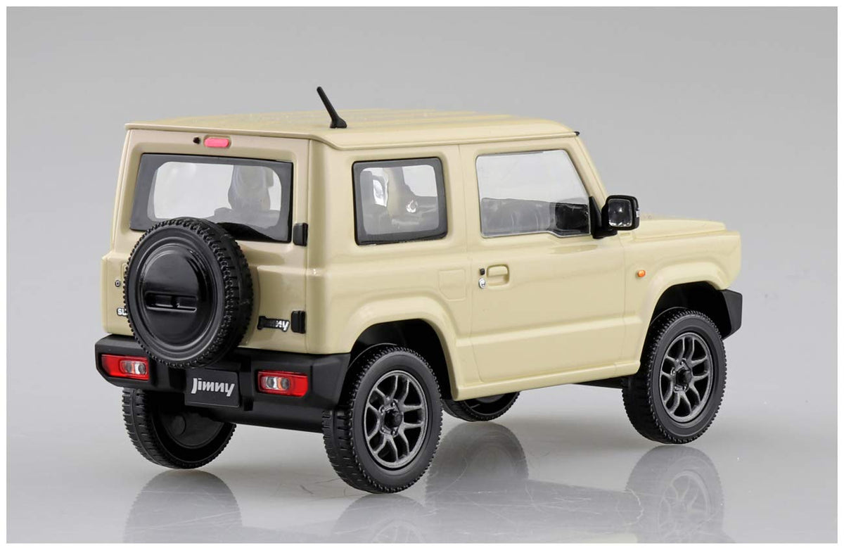 AOSHIMA 57797 08-D Suzuki Jimny Chiffon Ivory Metallic 1/32 Scale Pre-Painted Snap-Fit Kit