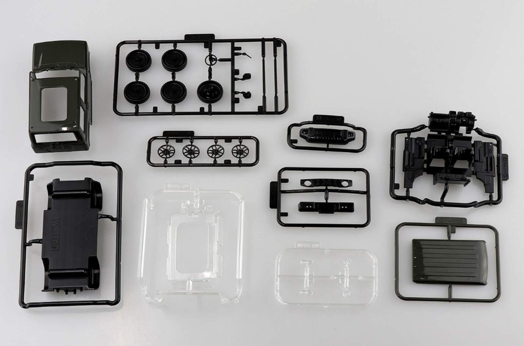 AOSHIMA 57773 08-B Suzuki Jimny Jungle Green 1/32 Scale Pre-Painted Snap-Fit Kit