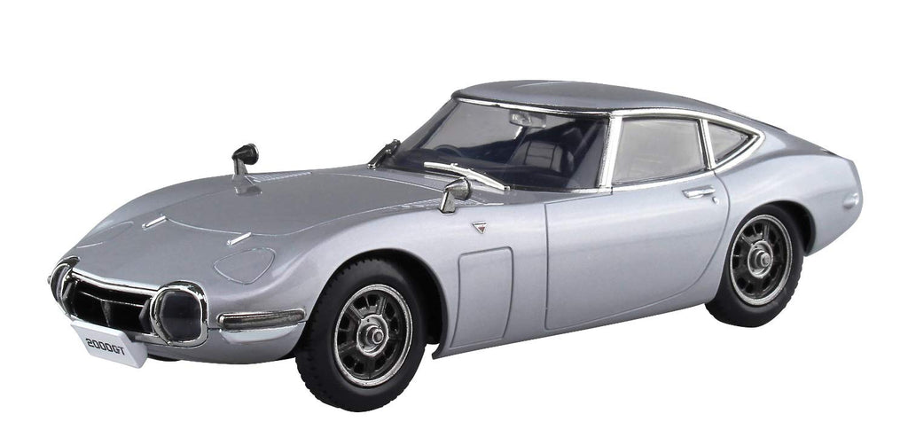 AOSHIMA 56295 Toyota 2000Gt Thunder Silver Metallic 1/32 Scale Pre-Painted Snap-Fit Kit
